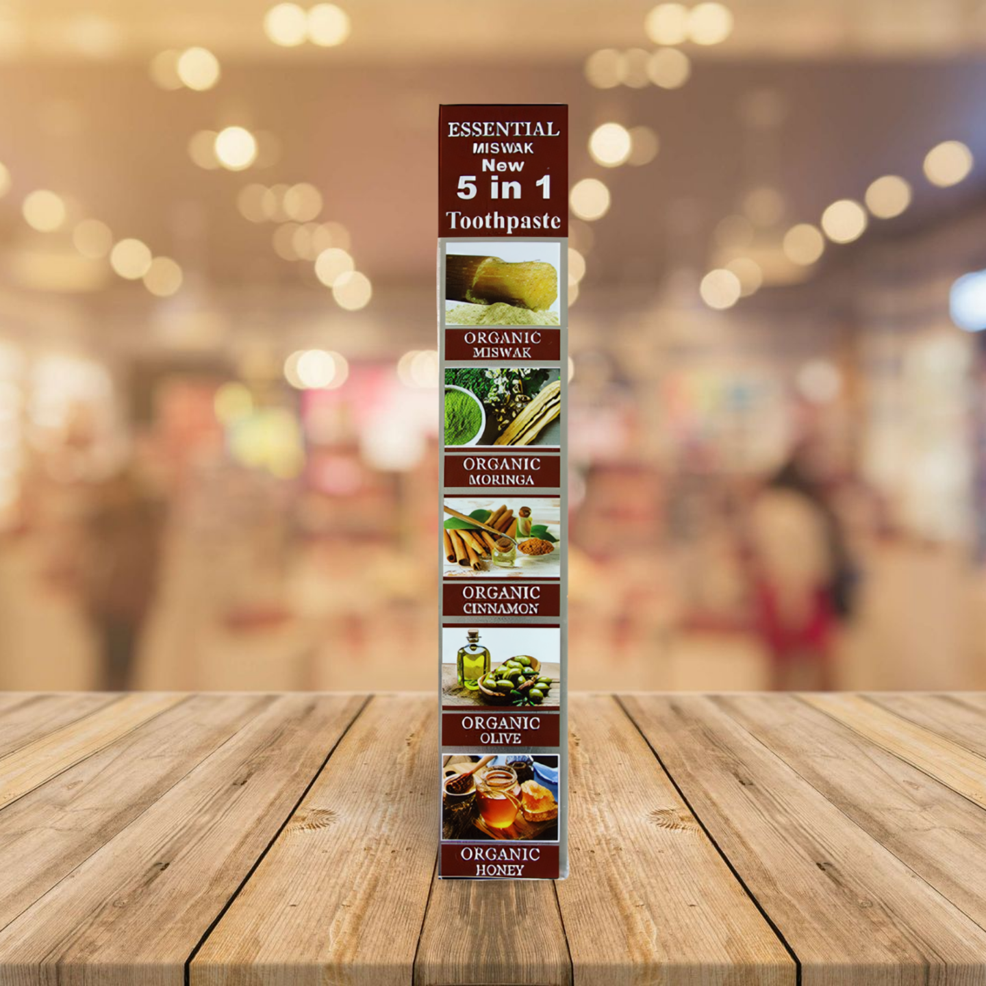 Miswak Toothpaste (6.5 oz) – 5-in-1 Herbal Formula - 1 Tube Package