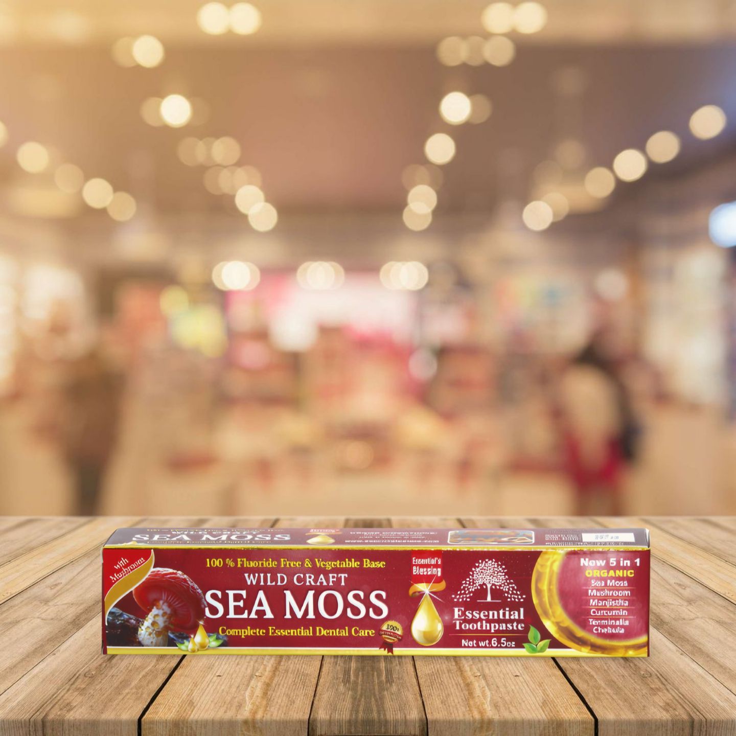 Essential Palace Wildcraft Sea Moss Toothpaste - 6 Tube Package