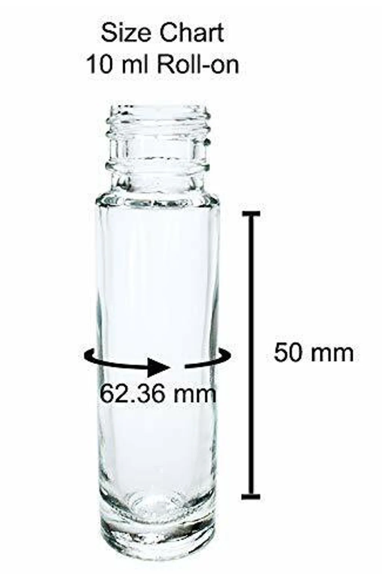 1/3 oz. Glass Roll-on Bottles - Set Of 144