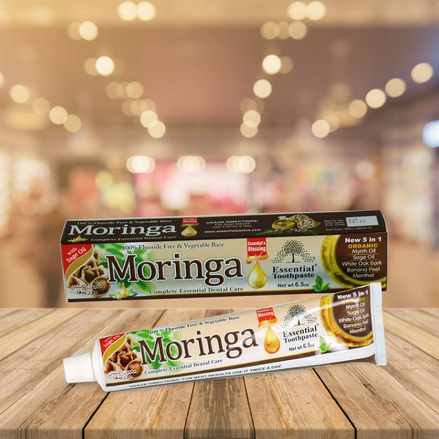 Essential Palace Moringa Toothpaste - 6 Tube Package